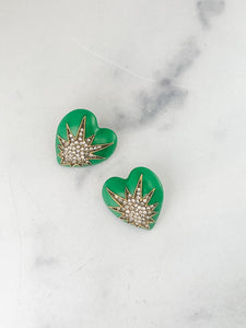 Heart of Tefiti Earrings - Elizabeth Cole Jewelry