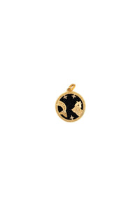 Black & Gold Zodiac Charm - Elizabeth Cole Jewelry