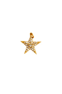 Crystal Encrusted Star Charm - Elizabeth Cole Jewelry