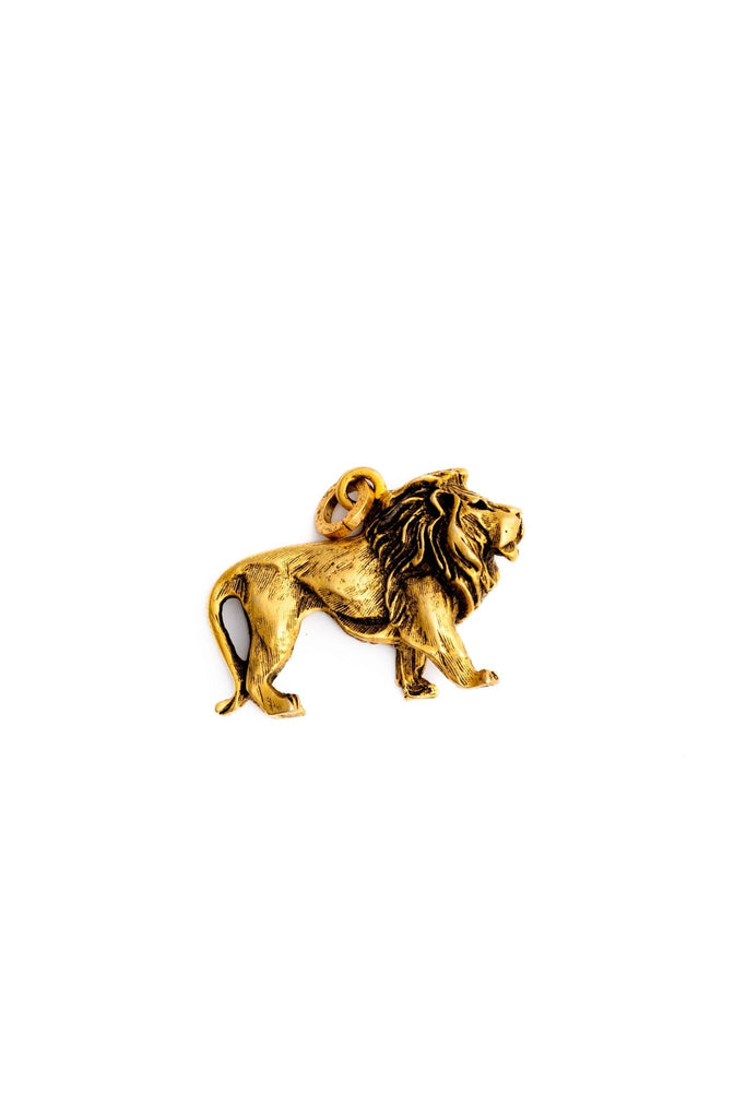 Golden Lion Charms - Elizabeth Cole Jewelry