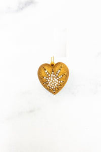 Puffy Heart Charm - Elizabeth Cole Jewelry