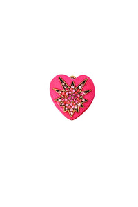 Puffy Heart Charm - Elizabeth Cole Jewelry