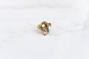 Ram Head Ring - Elizabeth Cole Jewelry